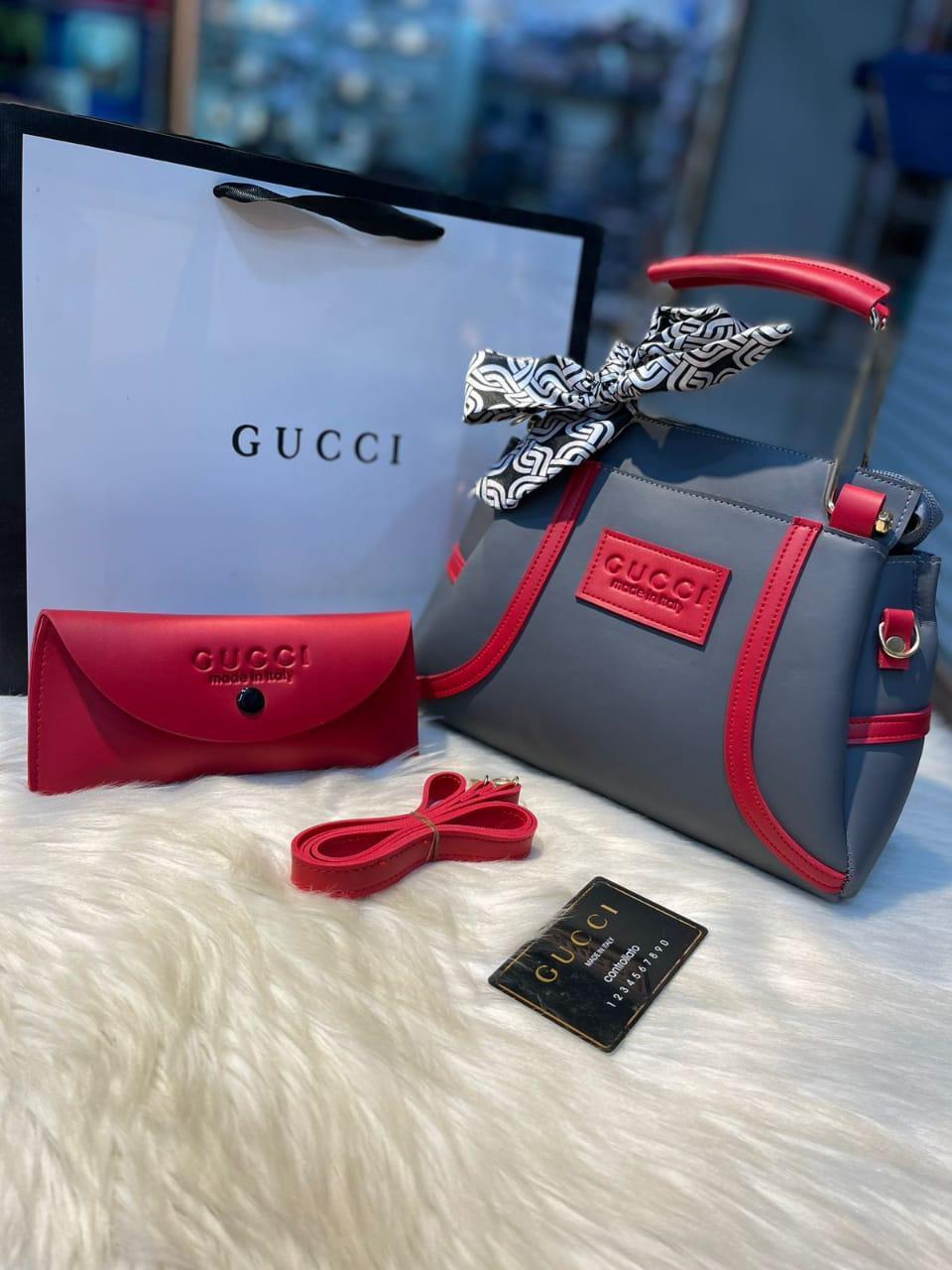 Trendy Girl's Hand Bag Set - 2 Pcs Rexine Plain Design View Gallery - Pakistan