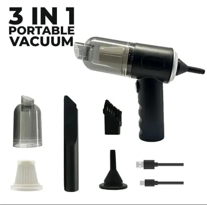 Compact 1 Pc Portable Car Vacuum for Effortless Cleaning View Gallery - Pakistan