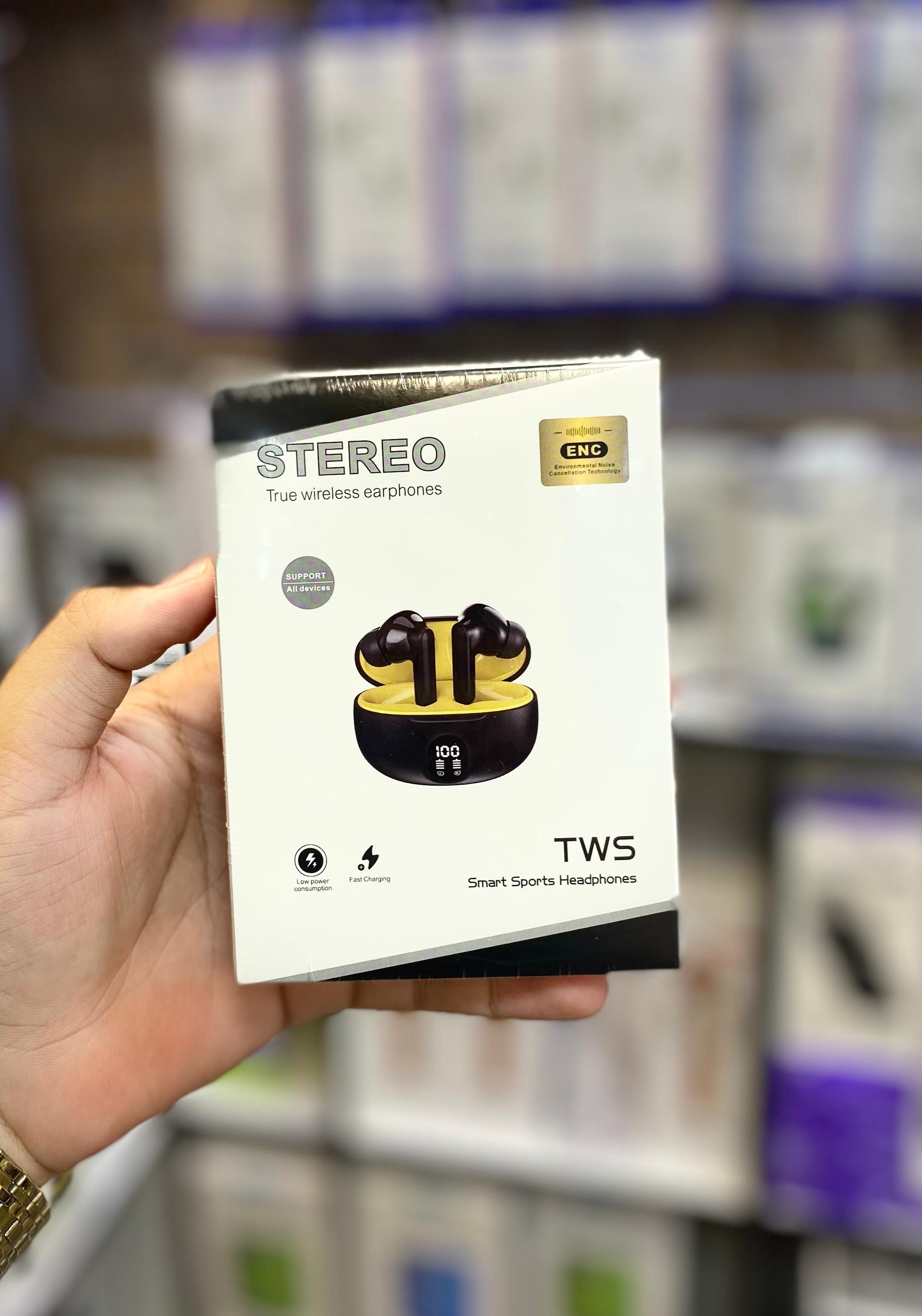 TWS Smart Sports Wireless Earphones – ENC Noise Cancellation & Hi-Fi Bass View Gallery - Pakistan