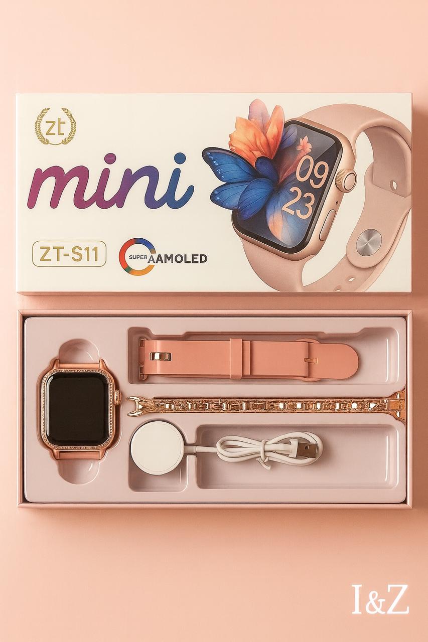 ZT-S11 Mini Smartwatch — Premium Health & Fashion (Super AMOLED Edition) View Gallery - Pakistan